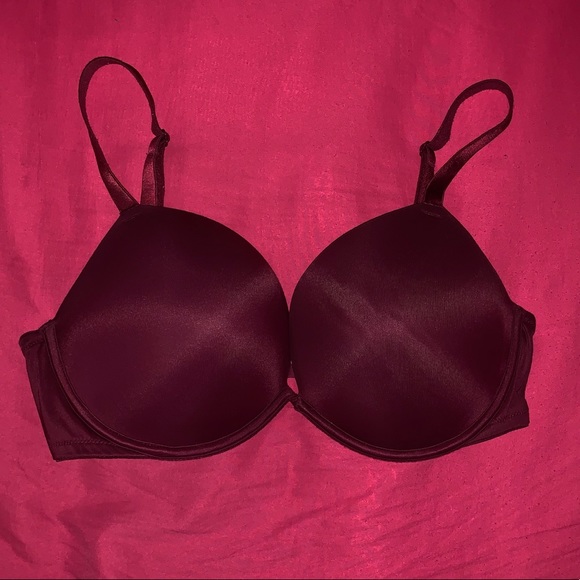 VS Pink Maroon Push up Bra - Picture 1 of 4